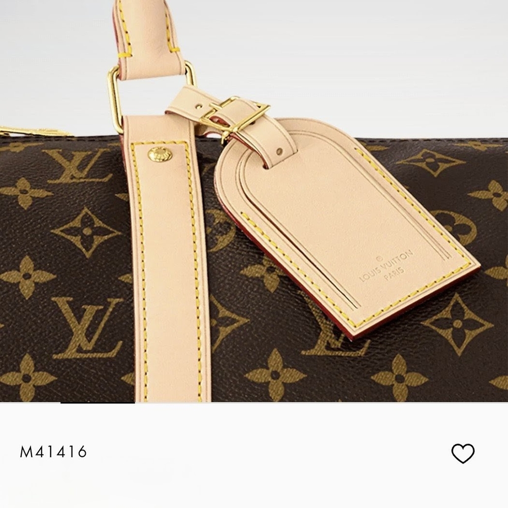 Louis Vuitton Keepall Bandoulière 50 in Brown and Tan